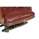 Chesterfield Style High Back Walnut Office Chair