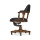 Captain's Style Walnut Office Chair
