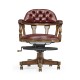 Captain's Style Walnut Office Chair