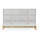 Églomisé & Gilded Large Chest of Drawers