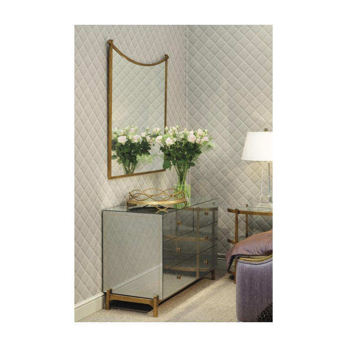Églomisé & Silver Large Chest of Drawers