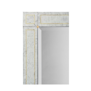 Rectangular Mirror with Églomisé Border