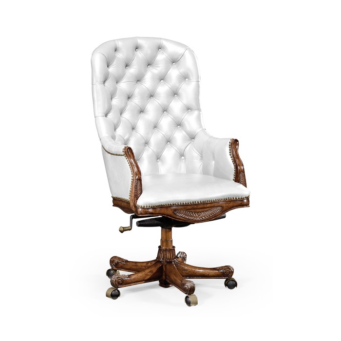 Chesterfield Style High Back Desk Chair