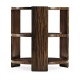Art Deco Style Three-Tier Faux Macassar Side Table