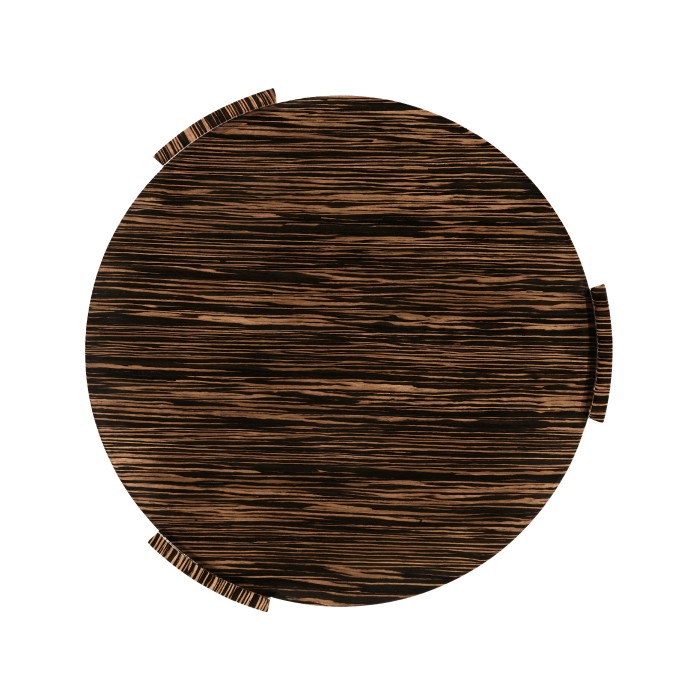 Art Deco Style Three-Tier Faux Macassar Side Table