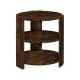 Art Deco Style Three-Tier Faux Macassar Side Table