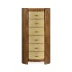 Tall oval chest with brass detailing