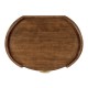 Tall oval chest with brass detailing