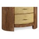 Tall oval chest with brass detailing