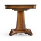 Regency Rectangular Centre Table on Pedestal Base (Crotch Walnut)