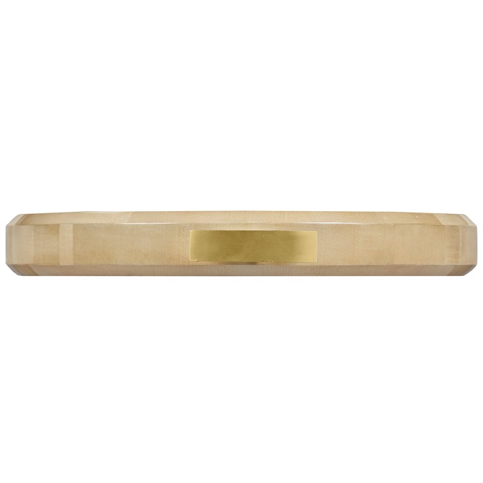 Art Deco Round Tray with Brass