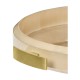 Art Deco Round Tray with Brass
