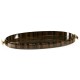 Oval Art Deco Macassar Ebony High Lustre Tray