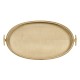 Art Deco Oval Tray with Brass