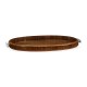 Art Deco Oval Tray with Stainless Steel (High Lustre)