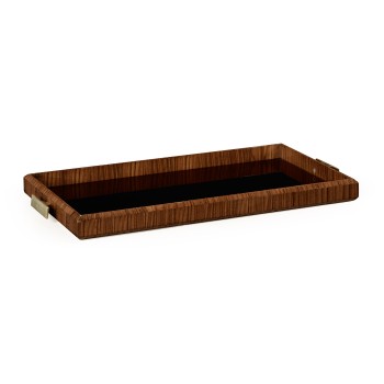 Art Deco Rectangular Tray with Brass (High Lustre)