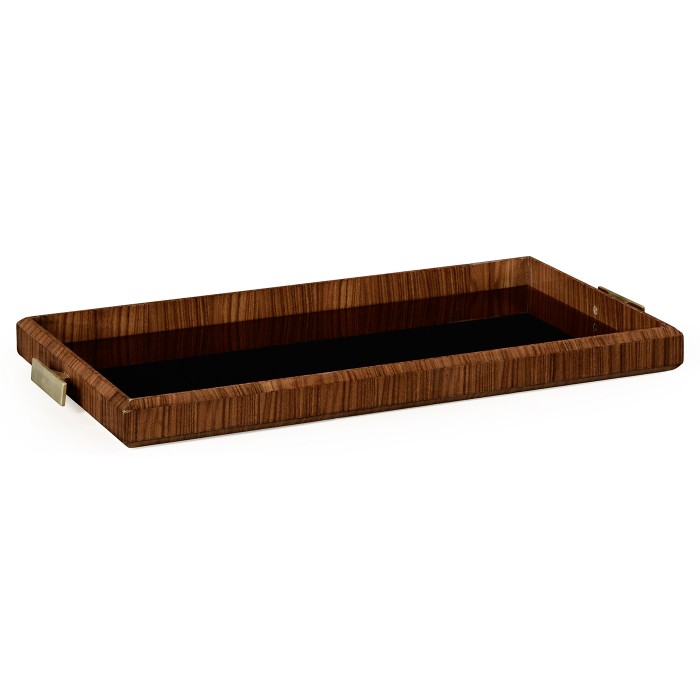 Art Deco Rectangular Tray with Brass (High Lustre)