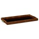 Art Deco Rectangular Tray with Brass (High Lustre)