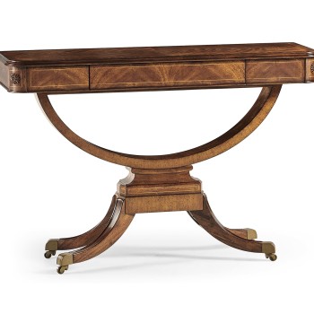 Biedermeier Crotch Walnut Side Table