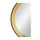 Contemporary Circular Recessed Gilded Mirror