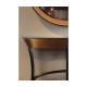 Contemporary Circular Recessed Gilded Mirror