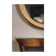 Contemporary Circular Recessed Gilded Mirror