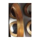 Contemporary Circular Recessed Gilded Mirror