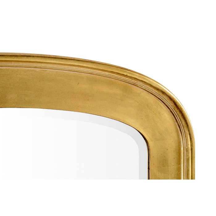 Victorian style gilded overmantle mirror