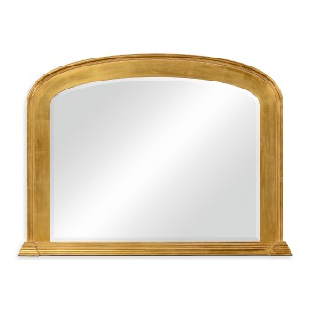Victorian style gilded overmantle mirror
