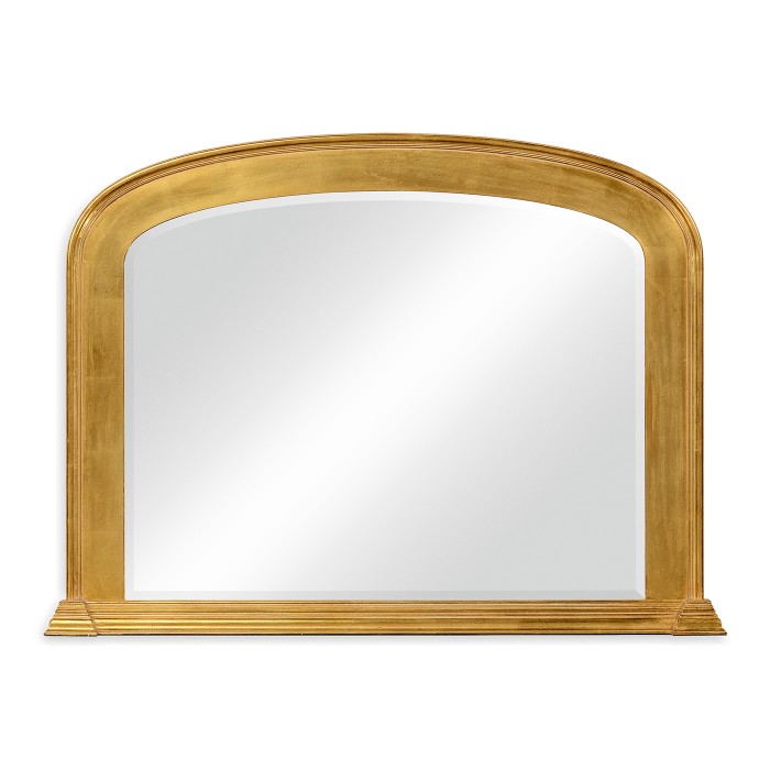 Victorian style gilded overmantle mirror
