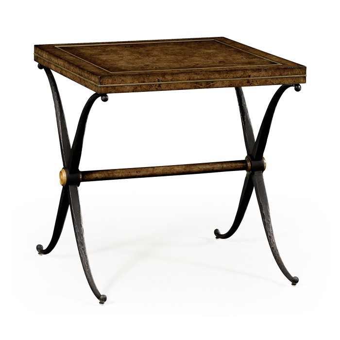 Large Hammered Iron Side Table