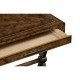 Hammered Iron Side Table with Drawer