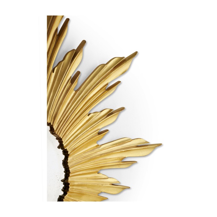 Small Gilded Sunburst Mirror