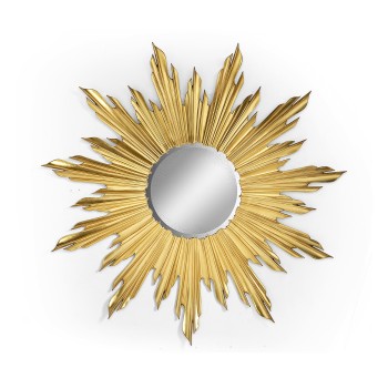 Small Gilded Sunburst Mirror