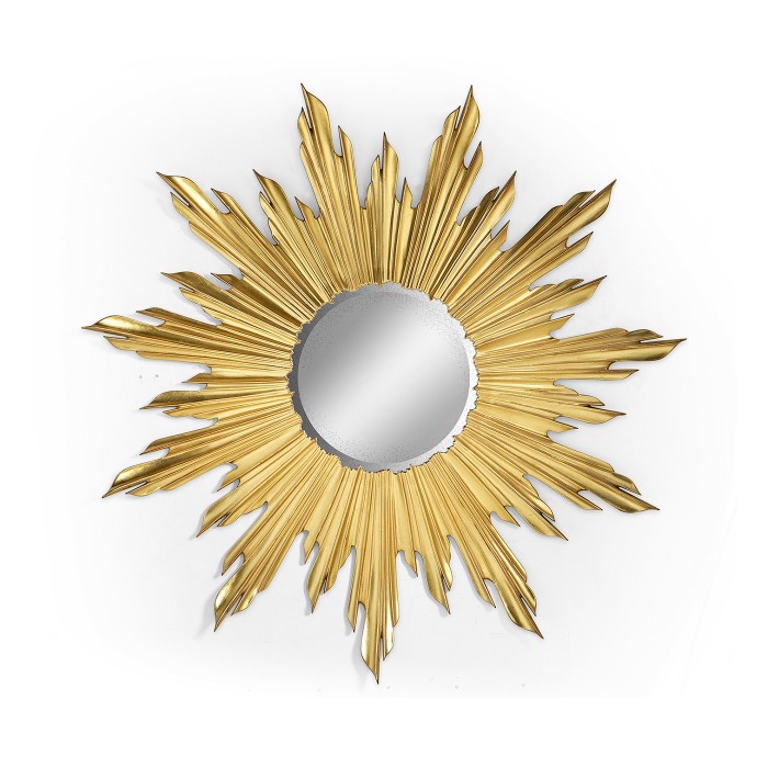Small Gilded Sunburst Mirror