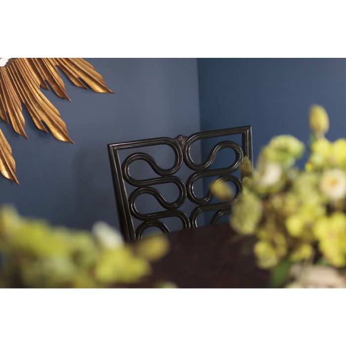 Large black sunburst mirror
