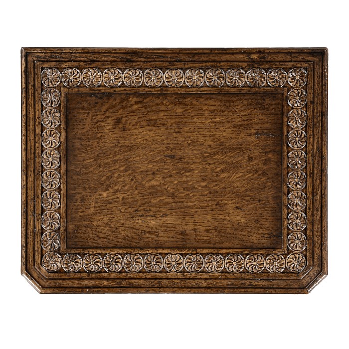 Tudorbethan Dark Oak Side Table with Slide