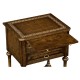 Tudorbethan Dark Oak Side Table with Slide