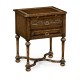 Tudorbethan Dark Oak Side Table with Slide