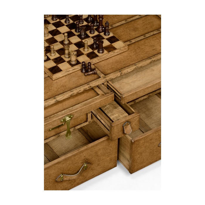 Travel Trunk Style Coffee Games Table