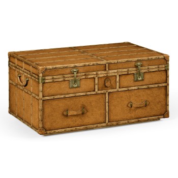 Travel Trunk Style Coffee Games Table