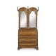 Queen Anne Pollard Bureau Cabinet with Mirrored Doors