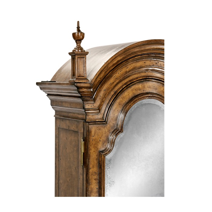 Queen Anne Pollard Bureau Cabinet with Mirrored Doors
