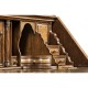 Queen Anne Pollard Bureau Cabinet with Mirrored Doors