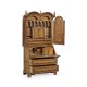 Queen Anne Pollard Bureau Cabinet with Mirrored Doors