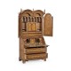 Queen Anne Pollard Bureau Cabinet with Mirrored Doors