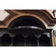 Queen Anne Walnut Bureau with Chinoiserie Interior & Mirrored Doors