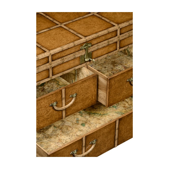 Travel Chest of Drawer Style Large Fitted Chest