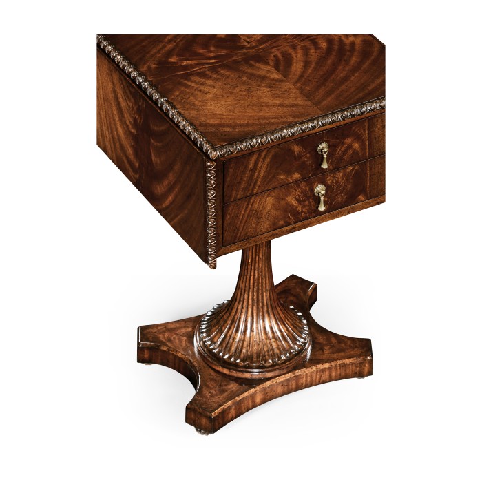 William IV Mahogany Table with Side Panels