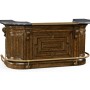 Linenfold Dark Oak Home Bar